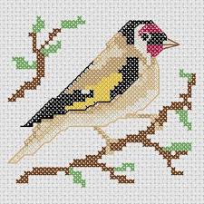 The design uses whole cross stitches only, warm lilac tones and plenty of detail to. Goldfinch Cross Stitch Pattern Garden Birds Series Cross Stitch Patterns Counted Cross Stitch Patterns Free Cross Stitch