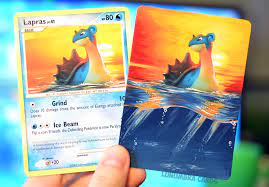 Lapras Altermitsuhiro Arita Is Such A Wonderful Illustrator They Get So Realistic With Lighting Effects And Colour Pokemon Painting Make Pokemon Cards Pokemon
