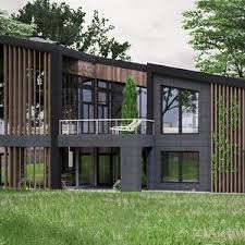 Modern House Plan Building Plans Blueprints Material List 2018 306 M 2 In 2020 Modern House Exterior Container House Plans House Exterior