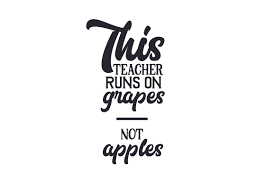 Download This Teacher Runs On Grapes Not Apples Svg Cut File By Creative Fabrica Crafts Creative Fabrica PSD Mockup Templates