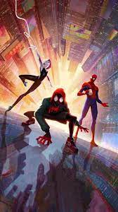 Spider Man Into The Spider Verse Textless Wallpaper Iphone Android Background Followme Marvel Spiderman Spiderman Amazing Spider