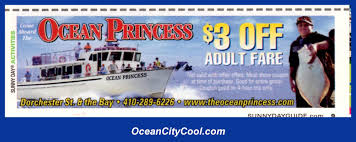 Occoupon Ocean Princess Dorchester St Bayside Ocean City Md Coupon Oceancitycool Ocmd Ocean City Ocean City Md Ocean