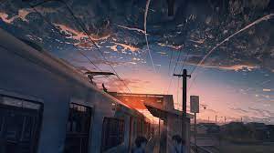 Anime Sky Wallpapers View Beautiful Backgrounds Art Sunset Animewallpapers Kurdishotaku Anime Scenery Landscape Wallpaper Calming Pictures