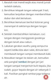 Nawaitul ghusla li raf'il janâbati. Cara Untuk Mandi Besar Pada Perempuan Brainly Co Id