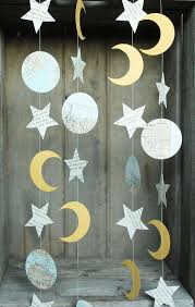 Celestial Party Decorations Paper Garland Star And Moon Garland Moon And Star Space Theme Party Decorations Space Party Decorations Moon Party Ideas