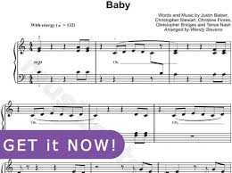 Justin Bieber Baby Sheet Music Piano