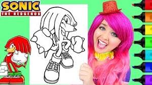 Preliminarily colored version of the unused box artwork concept. Coloring Knuckles Sonic The Hedgehog Coloring Page Prismacolor Markers Kimmi The Clown Youtube
