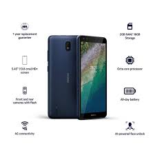 NOKIA C1 2nd Edition Blue Dual Sim 1GB ...