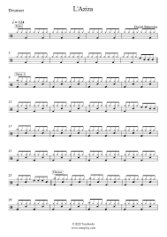 28,686 views, added to favorites 1,155 times. Schlagzeug Noten L Aziza Leichte Stufe Balavoine Daniel