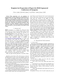 Different style guides describe different ways of formatting information that appears in a document. Latter Ieee Paper Format Word