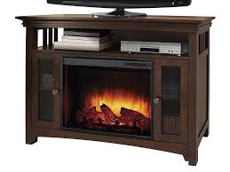 Electric fireplace is a perfect this 45 in. Wyatt Electric Fireplace Media Console In Burnished Oak Electric Fireplaces Direct