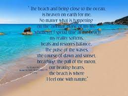Feeling At One With The World Beach Quotes I Love The Beach Beach