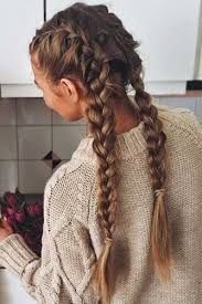 You can secure the half. Two French Braids Sindri Priyanka Hairstyle