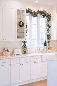 Would love for above cabinets! Elegant Christmas Part Ii Christmas Kitchen Decor The Pink Dream