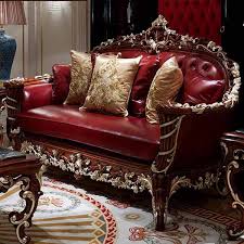 High End Cusotm Antique Style Sofa 0323 Oe Fashion In 2020 Antique Style Sofa French Living Rooms Wood Sofa