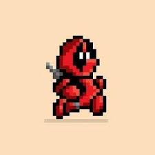 Deadpool Pixel Art 8 Bit Pixel Art Design Female Superhero