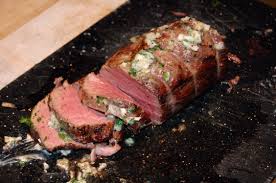 Roast beef tenderloin with garlic and rosemary. Beef Tenderloin With Shallot Parsley Butter Seasoned To Taste