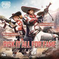 Pubg Mobile On Instagram Red White And Cool Grab The Extra Stylish Red White And Blue Stars And Stripes Outfits In 2021 Stripe Outfits Blue Outfit Blue Star