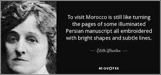 Edith Wharton Quote Morocco Quote Edith Wharton Wharton