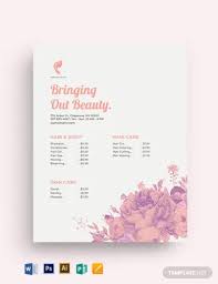 Hair and beauty salon price list. 15 Salon Price List Templates Free Samples Examples Formats Download Free Premium Templates