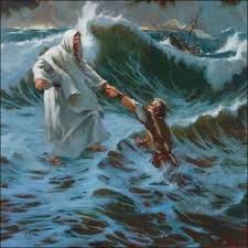He raised me up and he brought me up. Jesus Walks On Water Bible Story Verses Meaning