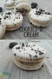 Cookies N Cream Macarons Recipe Step By Step Instructions Buttery Sweet Recipe Cookies N Cream Cookies Macaron Recipe Macaroon Recipes