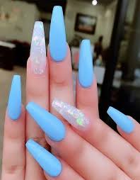 Cool Ideas Of Long Nail Designs For 2020 In 2020 Cute Acrylic Nail Designs Blue Acrylic Nails Summer Acrylic Nails