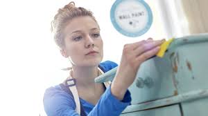Beautiful aged and distressed sideboard with gold detail. 9 Creative Cheap Ways To Upcycle Your Old Furniture Sheknows