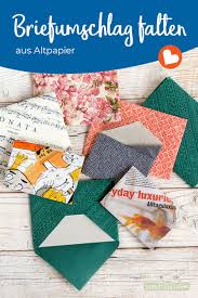 Eine anleitung wie man einen briefumschlag selber basteln kann. Briefumschlag Falten So Wird Aus Altpapier Ein Edles Kuvert Inkl Druckvorlage
