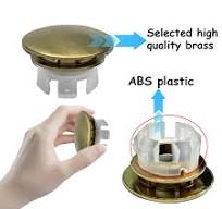 2 Pack Sink Overflow Cover Basin Trim Copper Bathroom Sink ...