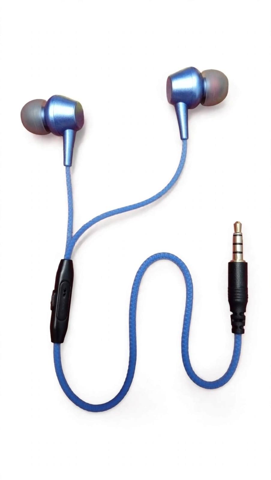 Metallic Blue In-Ear Wired Earphones with In-Line Mic & Ta product image