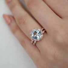 14k White Gold Vintage Floral Aquamarine Engagement Ring And Etsy Rose Engagement Ring Aquamarine Engagement Ring Rose Gold Engagement Ring