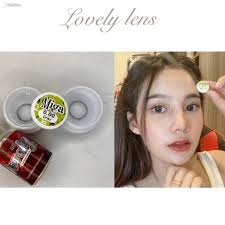 🟥 มีค่าสายตา 🟥 Lovelylens Miga Gray Brown บิ๊กอาย สุดปัง คอนแทคเลนส์  รายเดือน มีอย แถมตลับฟรี เลนส์นิ่ม สวยปังมาก