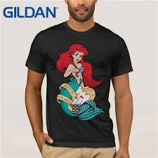 However, this tattoo design found unmatched popularity among tattoo lovers after the success of the disney movie the little mermaid. Ariel Details Little Mermaid Tattoo Design T Shirt Men L Xl New Style Fashion Men T Shirts Round Neck Buy At The Price Of 7 89 In Aliexpress Com Imall Com