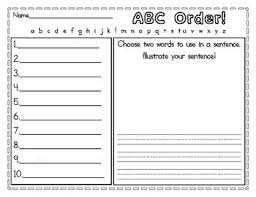 Free Abc Order Worksheet School Pinterest Word Work Stations Abc Order Worksheet Abc Order