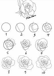 How To Draw A Rose Roses Drawing Flower Drawing Rose Drawing