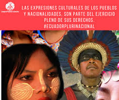 Los pueblos y nacionalidades indígenas tienen derecho a expresar libremente  la autoidentificación étnica, y no ser objeto de racismo y discriminación  al hacerlo. #ecuadorplurinacional