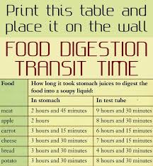 print this table and place it on the wall food digestion