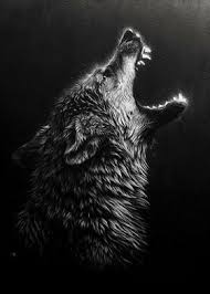 Wolf images black and white. Angry Black Wolf Headpaint Poster By Mk Studio Displate