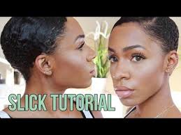 How To Slick Back Short Natural Hair Slickvick Vickylogan Natural Hair Styles Short Slicked Back Hair Hair Videos