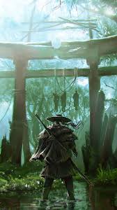 Ghost Of Tsushima Game Mobile Hd Wallpaper Samurai Wallpaper Ghost Of Tsushima Samurai Art