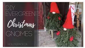 How To Make Diy Evergreen Christmas Gnomes Easy Christmas Diy Christmas Gnome Faux Christmas Trees