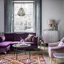 Pink & grey living room. Room Reveal Purple And Grey Living Room Sophie Robinson