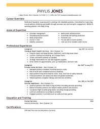 eye grabbing caregiver resumes examples