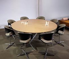 Coalesse Sw1 Round Table With Lox Chairs Installed Meeting At The Round Table Just Got Easier With A Range Of Sizes And Conference Room Design Coalesse Table
