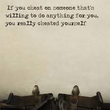 If you ain't cheatin', you ain't trying' is his motto, and he lives up to it, cheating plenty and being plenty trying. He S A Guy It S Not Cheating Queer Voices