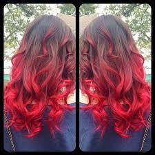 bright red ombre hair color hair colors ideas rote balayage haare ombre haare farben hubsche haarfarbe