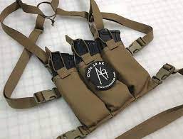 Ak three pocket mag pouch set of 3. Circle 10 Ak Chest Rig 3 Cell Coyote Brown