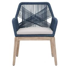 Weave Indigo Arm Chair Set Of 2 The Most Beautiful Dining Chair Sold At Www Belleandjune Com Furniture Chair Dining Chairs