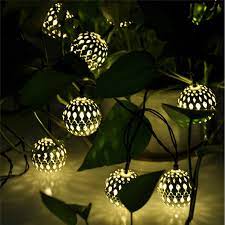 Check spelling or type a new query. Solar 10 Led String Lights Moroccan Ball Warm White Xmas Decoration 3m Outdoor String Lights Fairy Lights Home Garden Worldenergy Ae